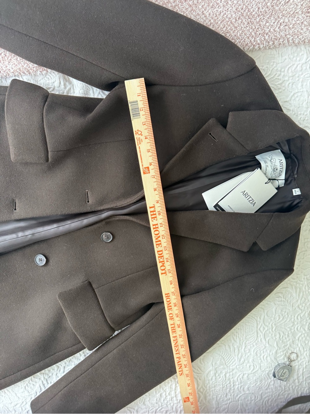Aritzia espresso brown Single-Breasted Long Trench Coat - Picture 5 of 6
